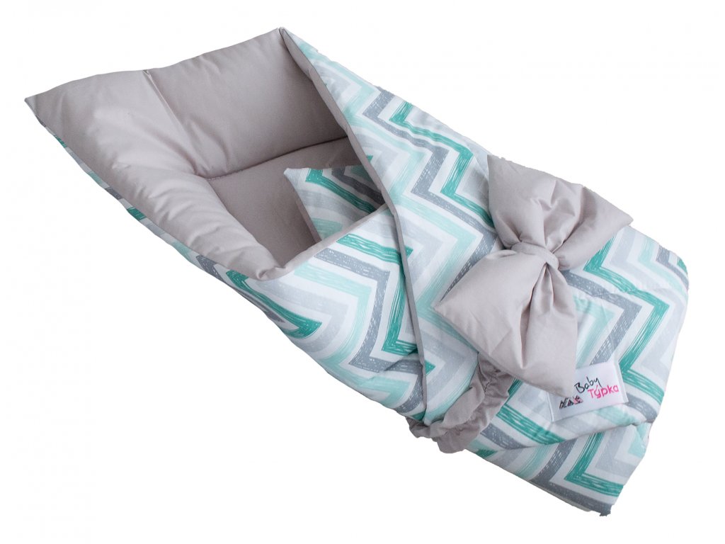 Invólucro - Zigzag Menta Cinza