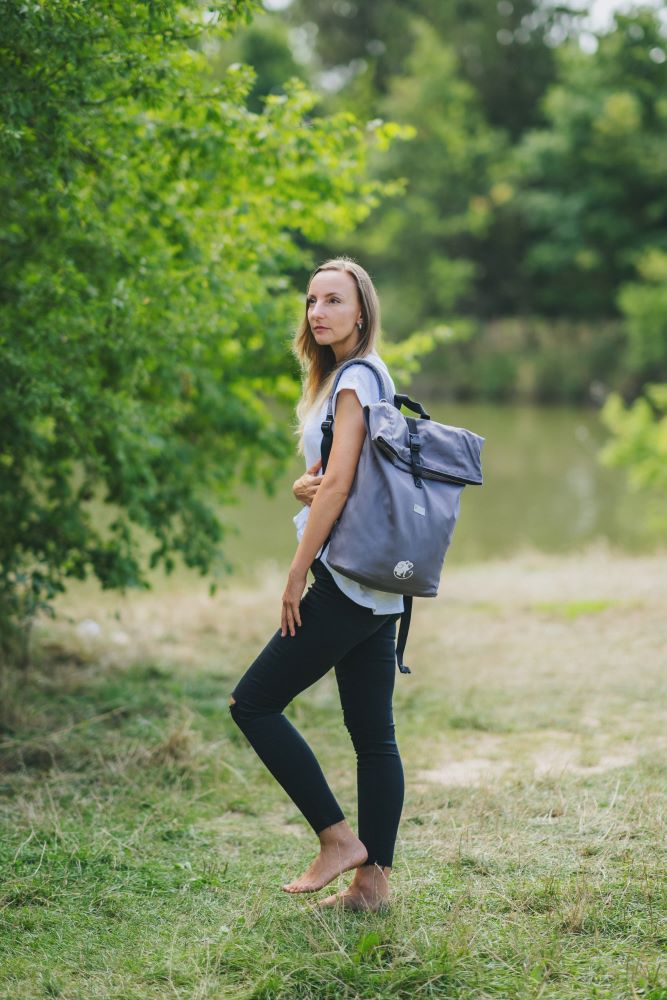 Monkey Mum® Mochila integrada em sarja para o porta-bebé Carrie - Brisa fresca