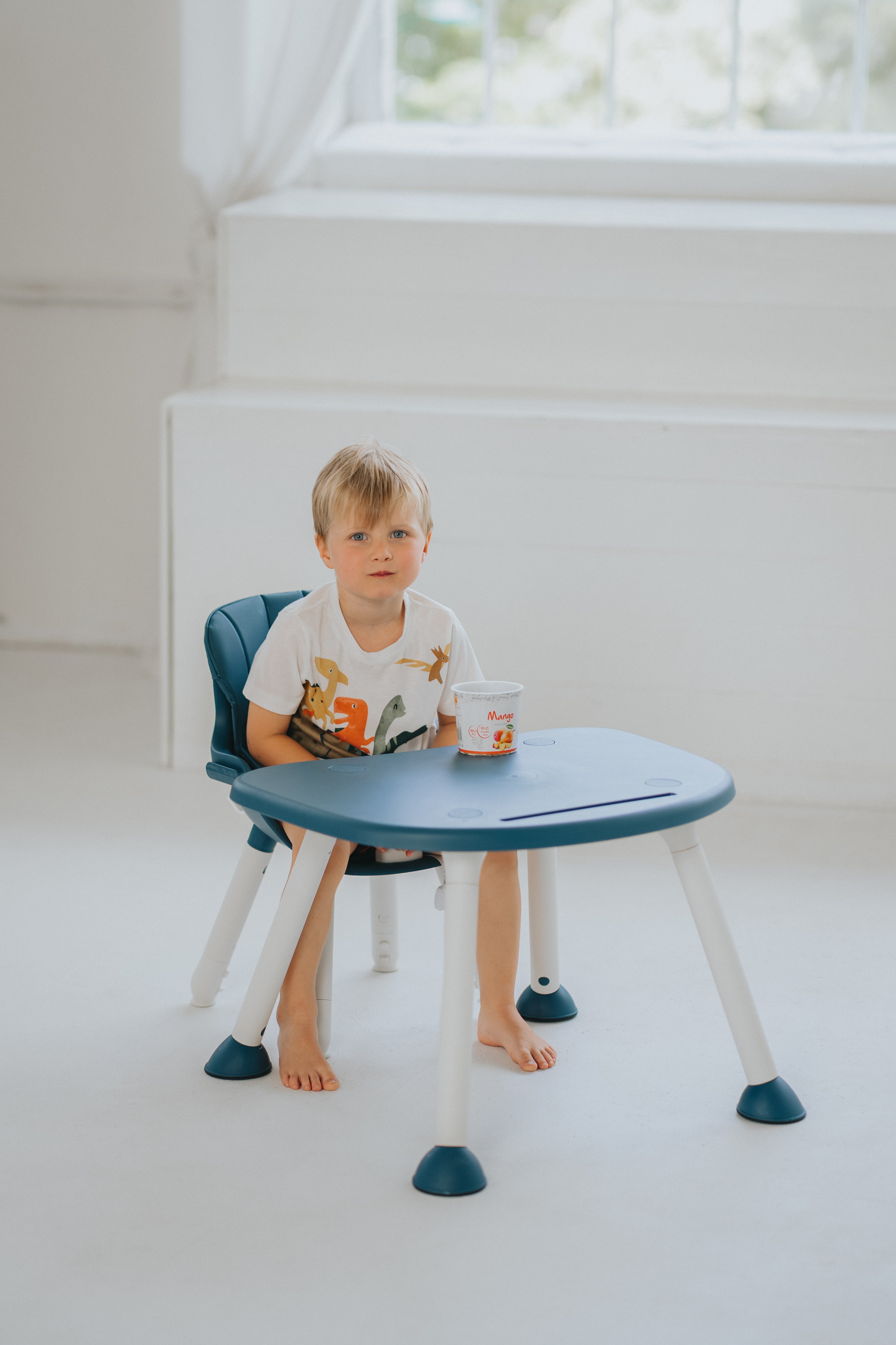 Cadeira de refeição infantil 2 em 1 Grow - Azul