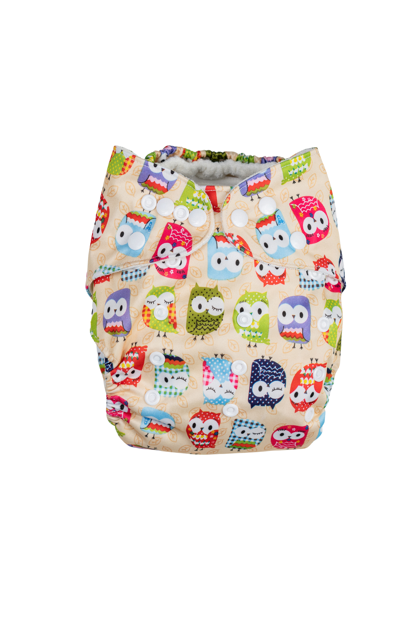 Fralda de pano de bambu extensível - Corujinhas brincalhonas
