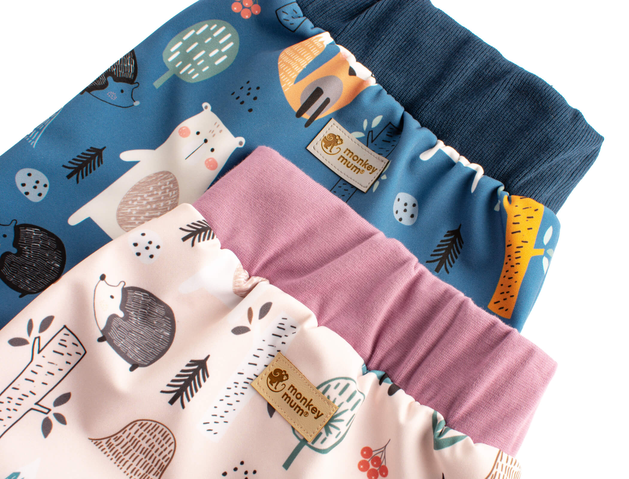 Calças de softshell para criança com membrana Monkey Mum® - Animais noturnos
