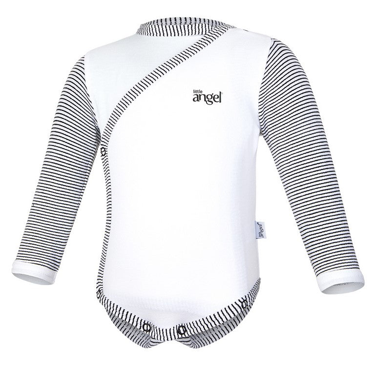 Body skid DR Outlast® - listra branca/branca-preta