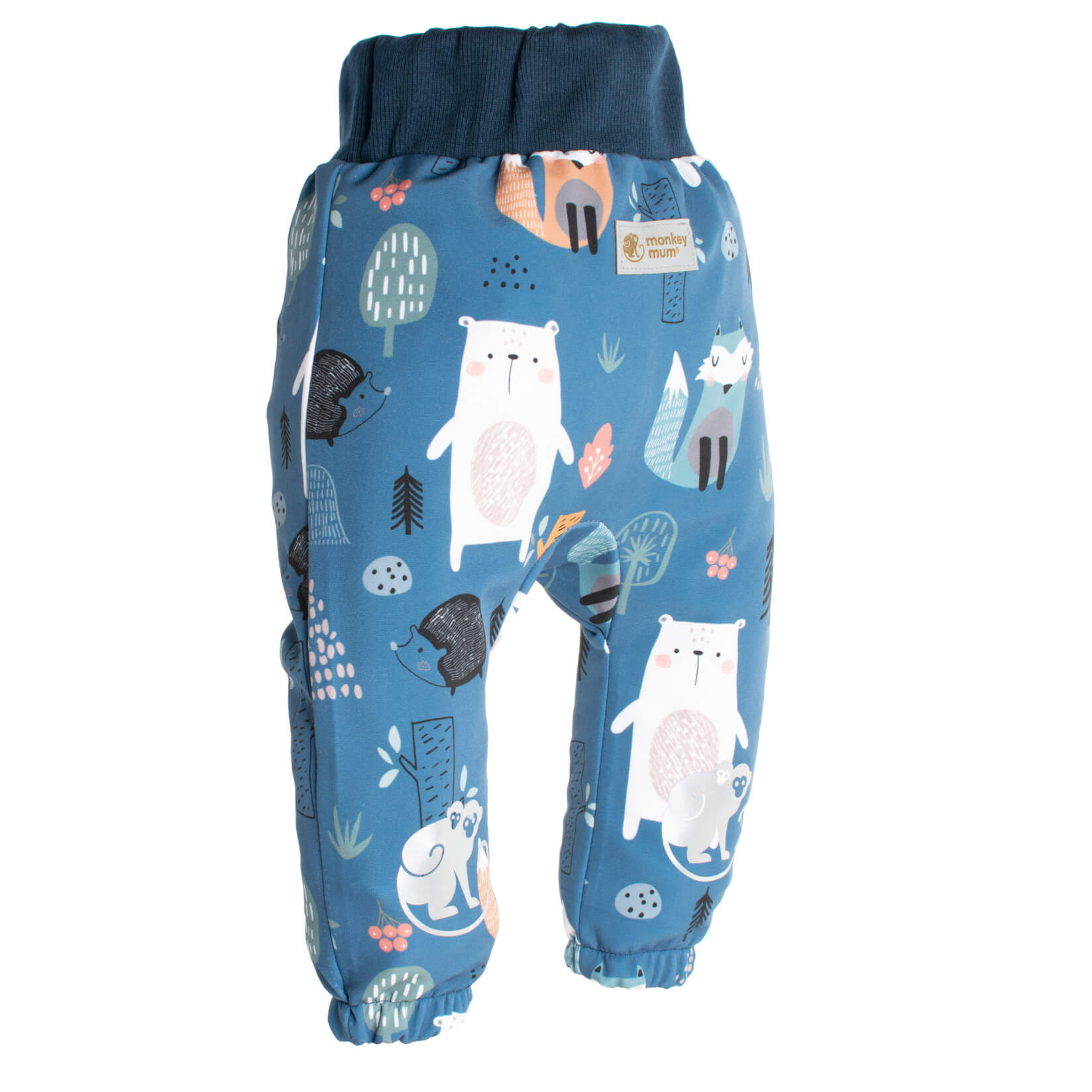 Calças de softshell para criança com membrana Monkey Mum® - Animais noturnos