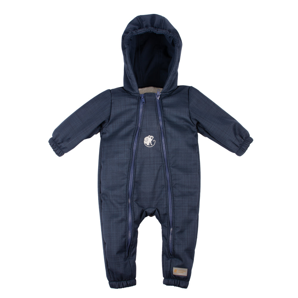 Monkey Mum® Macacão infantil de inverno em softshell com pelo - Livrinho de histórias, 2.ª qualidade - tam. 62/68