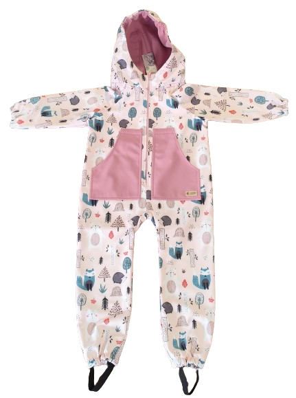 Monkey Mum® Macacão softshell com membrana – Animais diurnos - tam. 98/104, 110/116
