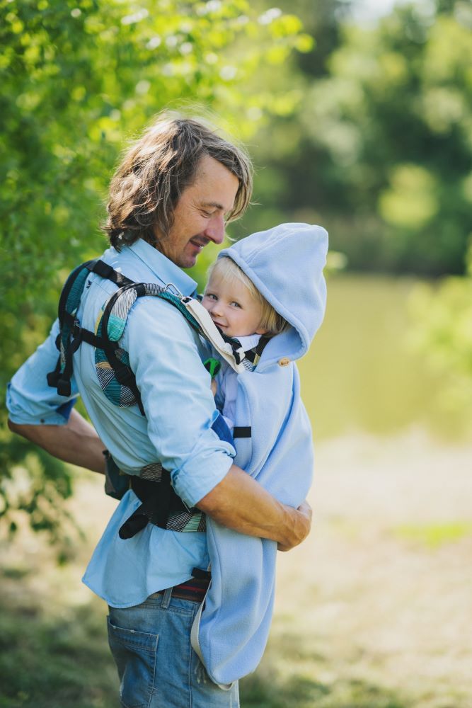 Monkey Mum® Porta-bebés ergonómico extensível Carrie - Charme geométrico