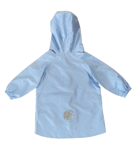 Monkey Mum® Casaco corta-vento com manga raglã - Azul-claro
