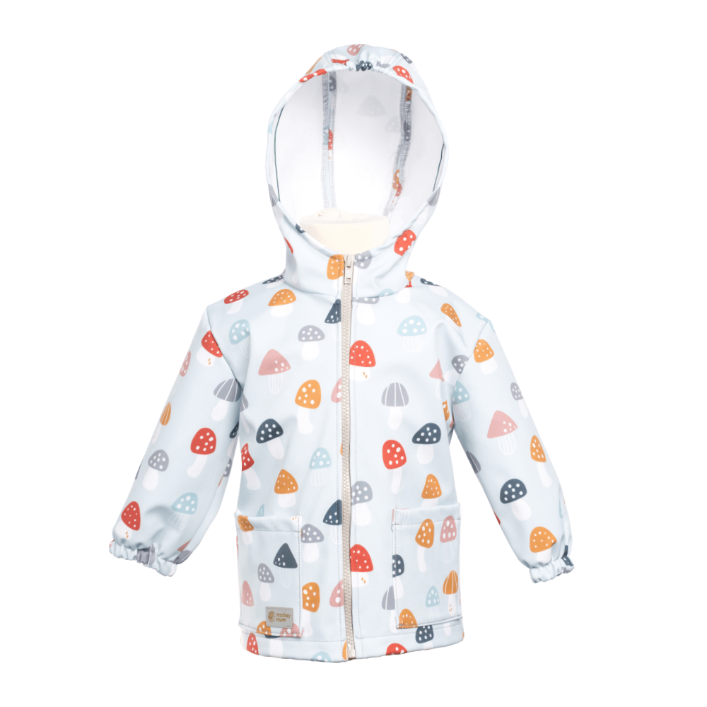 Casaco softshell infantil com membrana Monkey Mum® - Amanitas multicoloridas