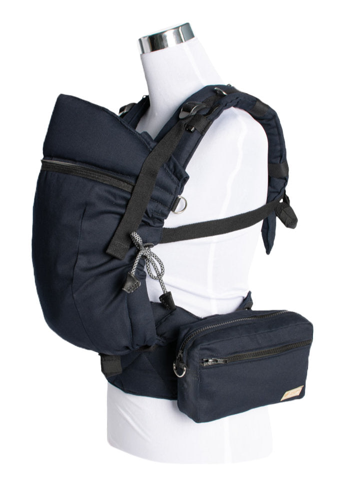 Monkey Mum® Bolsa multifuncional para a cintura para o porta-bebés Carrie - Sombra prateada