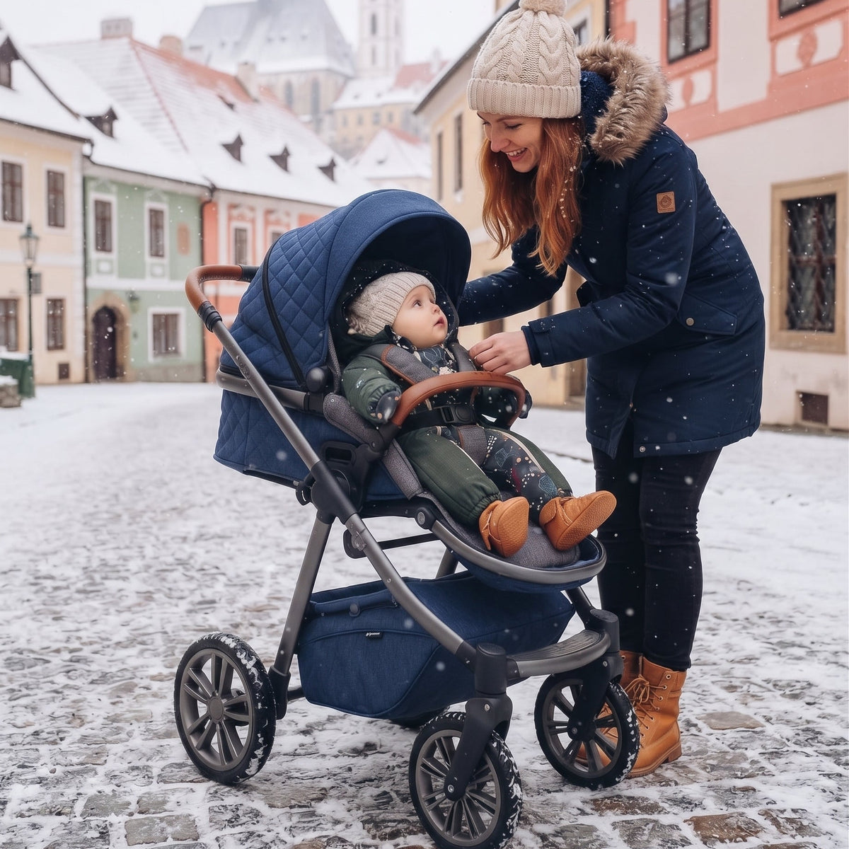Monkey Mum® Fato-macaco infantil de inverno em softshell com forro de borrego - Pequeno caçador caqui com urso - tam.62/68, 74/80