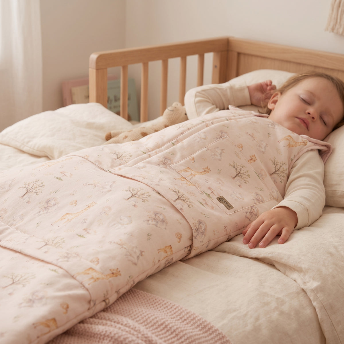 Saco-cama de inverno extensível Monkey Mum® 0 - 4 anos - conjunto - Primavera com animais