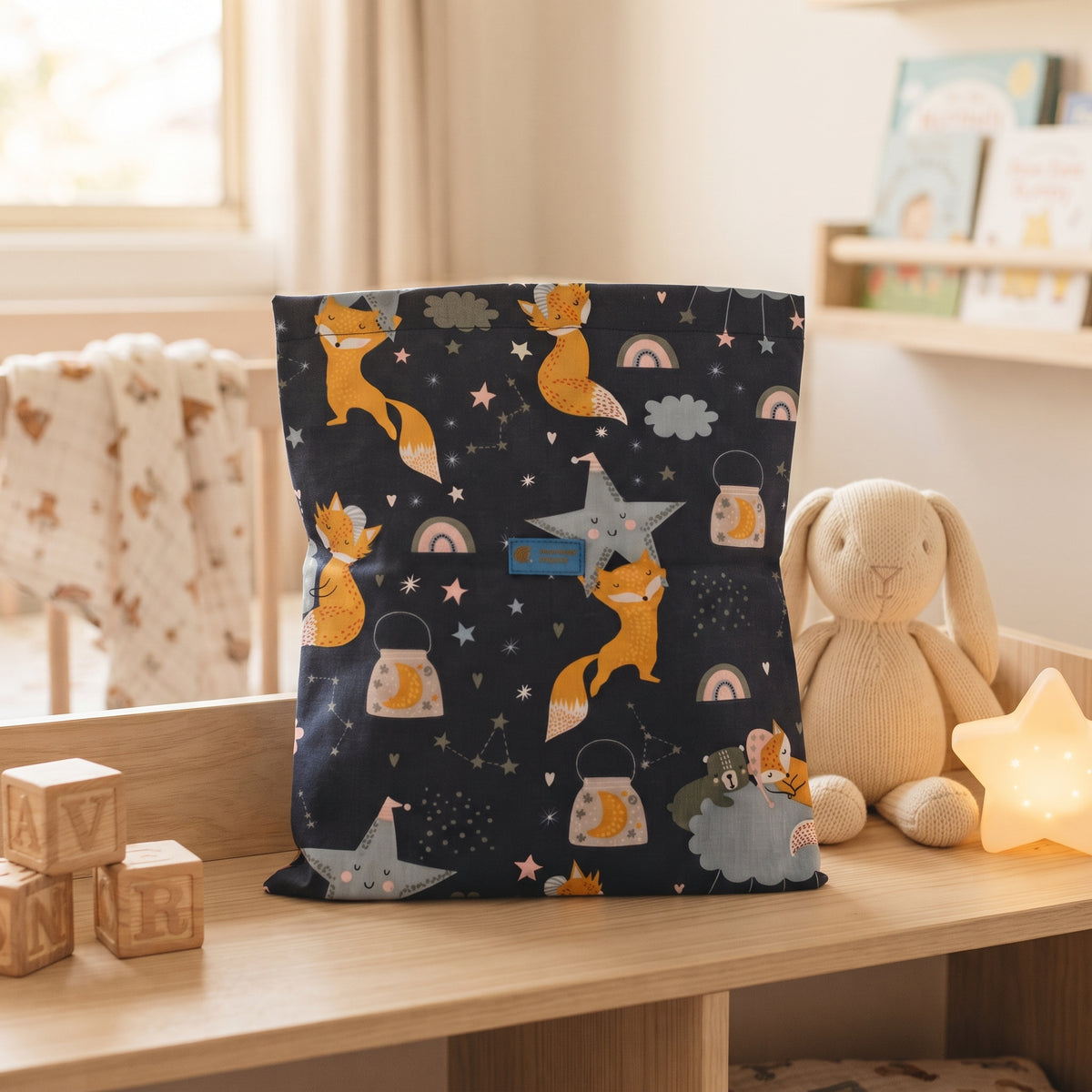 Saco de pano Monkey Mum® - Animais estrelados