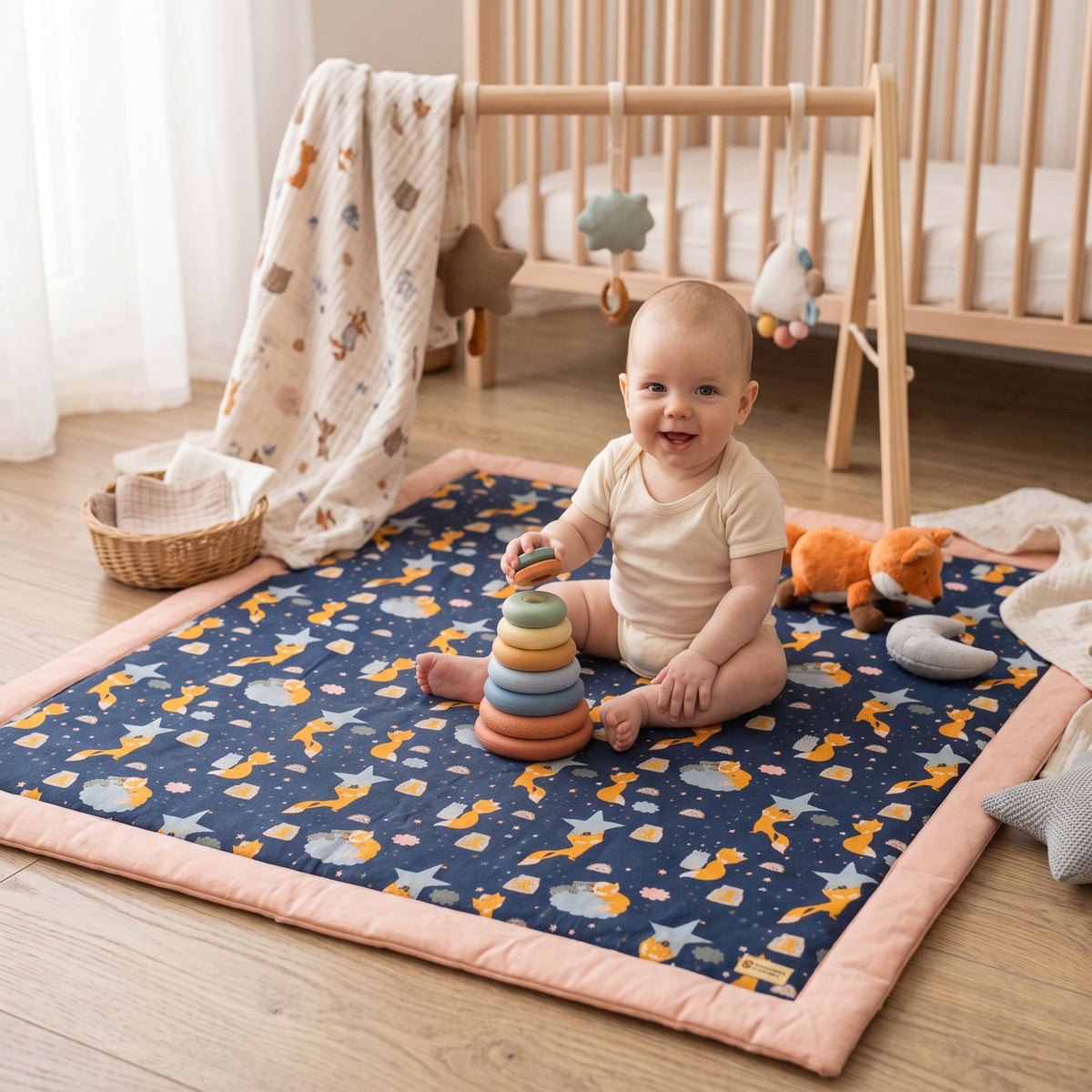 Tapete de atividades Monkey Mum® - Animais das Estrelas