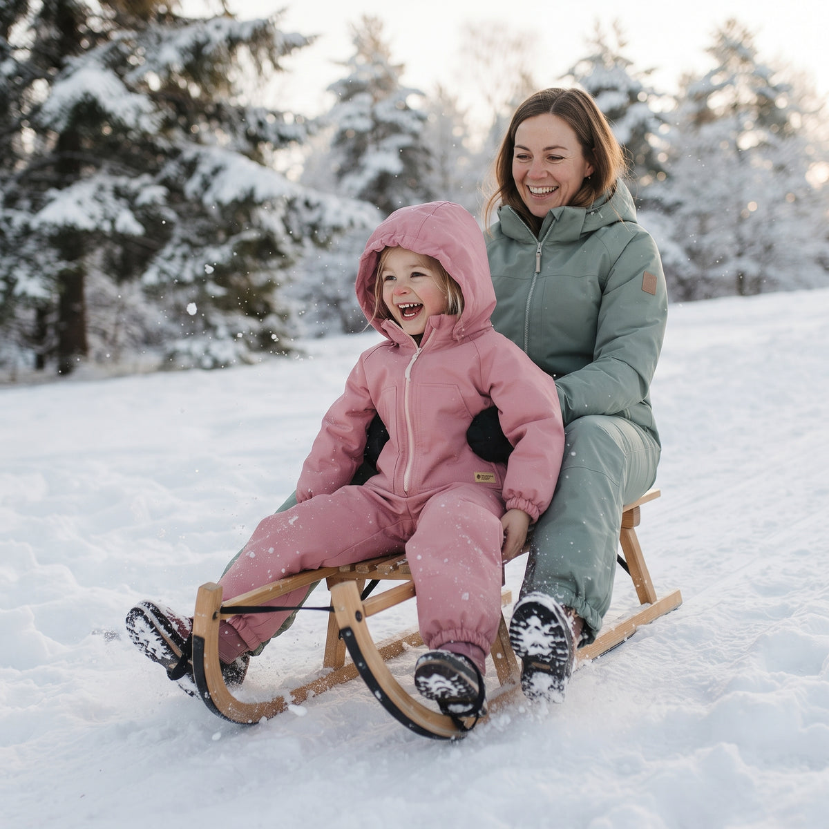 Monkey Mum® Fato-macaco infantil de inverno em softshell com forro de borrego - Ovelhinha cor-de-rosa - tam. 98/104, 110/116