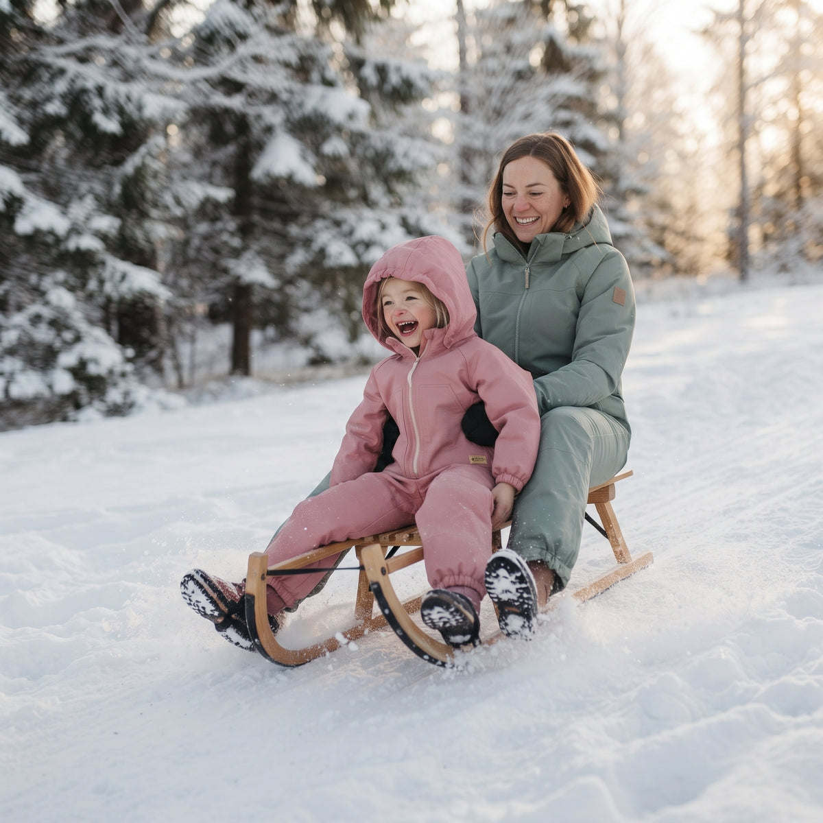 Monkey Mum® Fato-macaco infantil de inverno em softshell com forro de borrego - Ovelhinha cor-de-rosa - tam. 98/104, 110/116