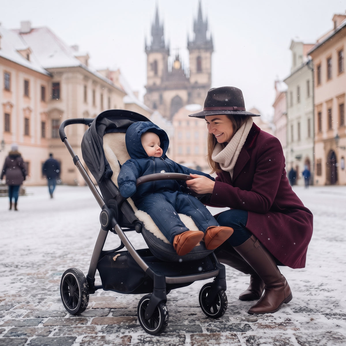 Monkey Mum® Fato-macaco infantil de inverno em softshell com forro de borrego - Programa de fim de tarde de conto de fadas - tam. 62/68, 74/80