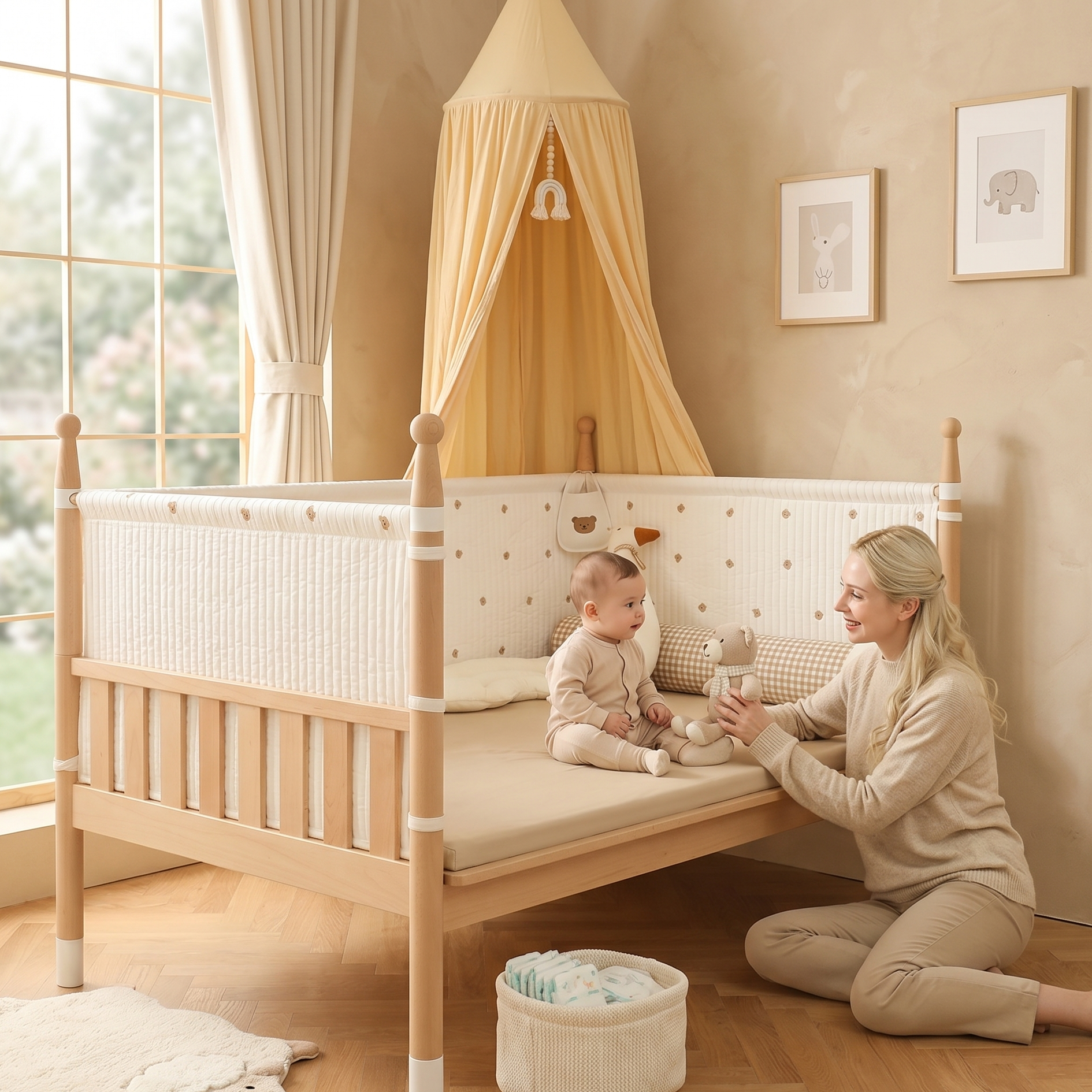 Cama infantil 5 em 1 - Maciço
