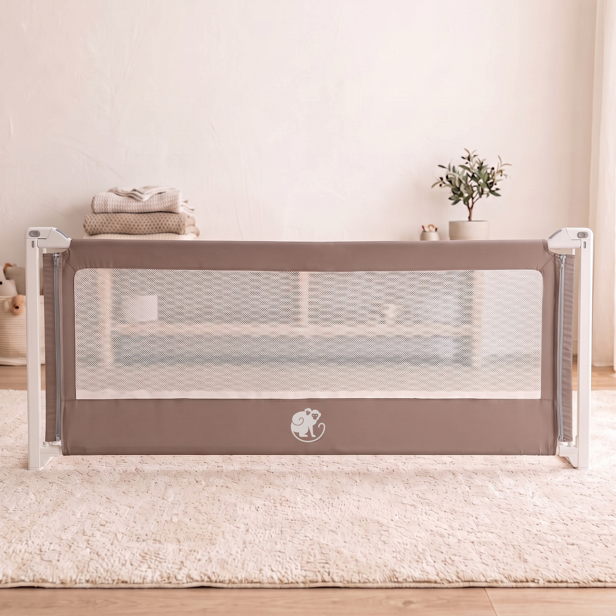 Capa para barreira de cama Monkey Mum® Popular – Cinzento escuro