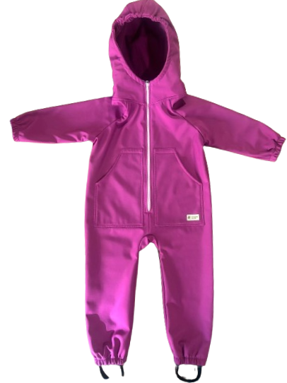 Monkey Mum® Macacão softshell com membrana – Framboesa suculenta - tam. 98/104, 110/116