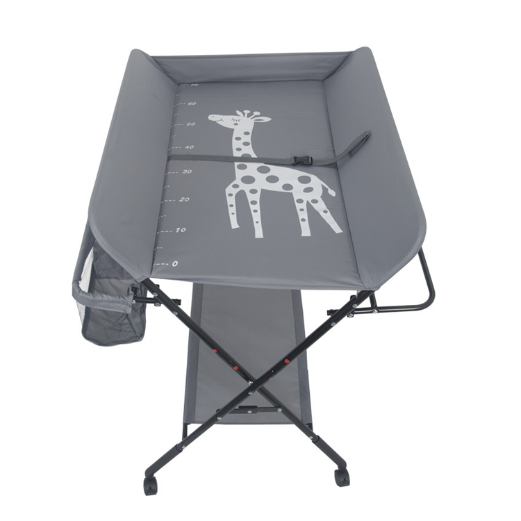 Mesa de muda de fraldas de viagem para crianças - Cinzento escuro - DESEMBALADO, SEM DANOS