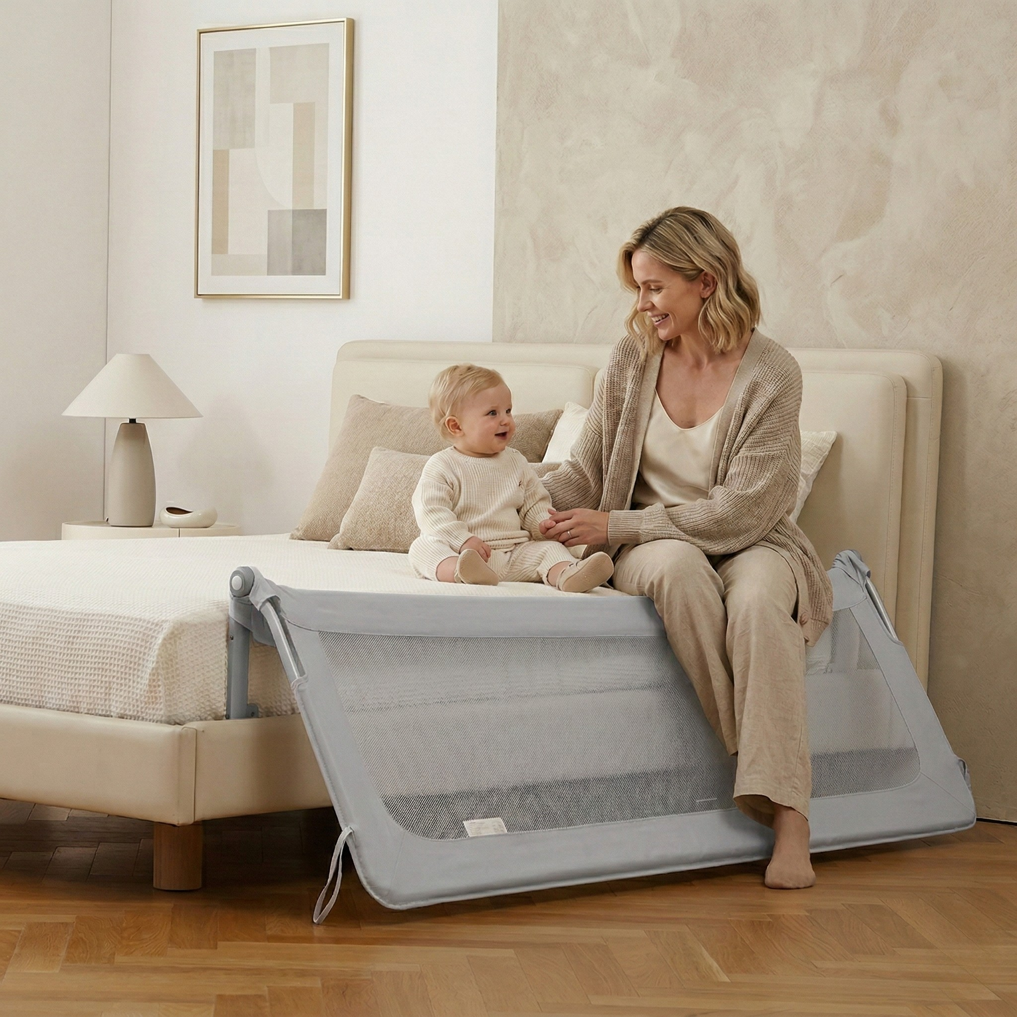 Barreira de cama Monkey Mum® Flip - desembalada