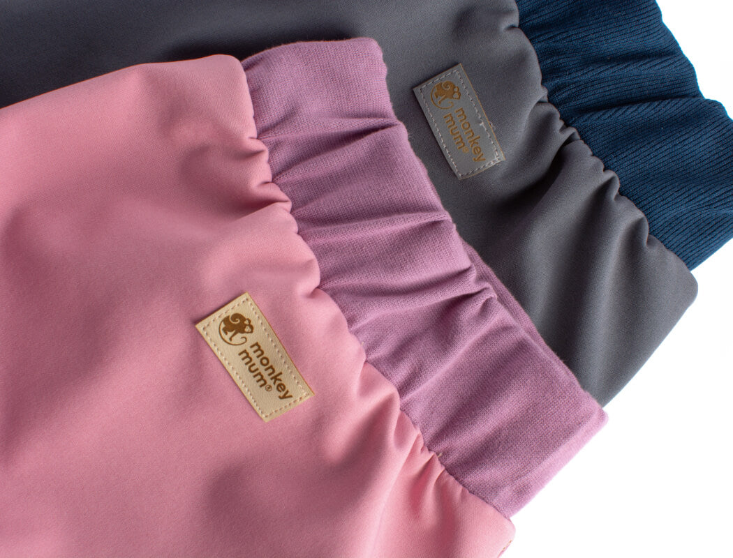 Calças de softshell para criança com membrana Monkey Mum® - Algodão doce