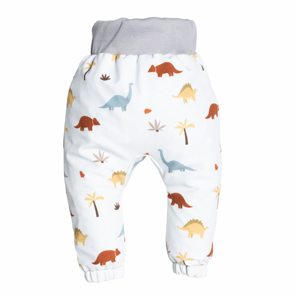 Calças de softshell para criança com membrana Monkey Mum® - História de dinossauros