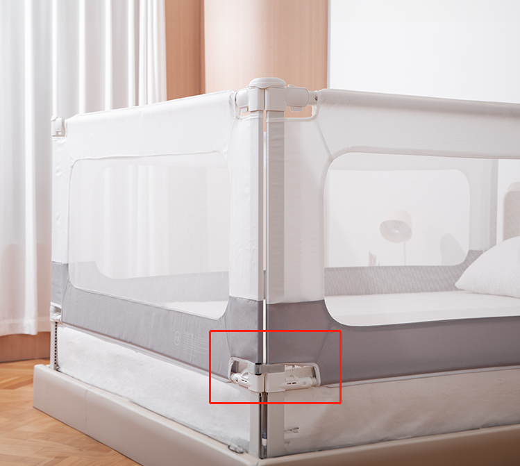 Barreira de cama e parque Monkey Mum® 2 em 1 Smart - desembalado