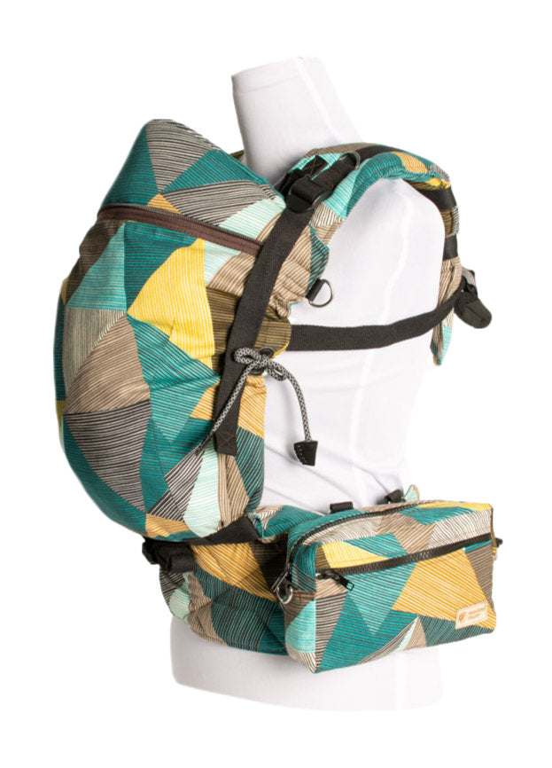 Monkey Mum® Bolsa multifuncional para a cintura para o porta-bebés Carrie - Charme geométrico