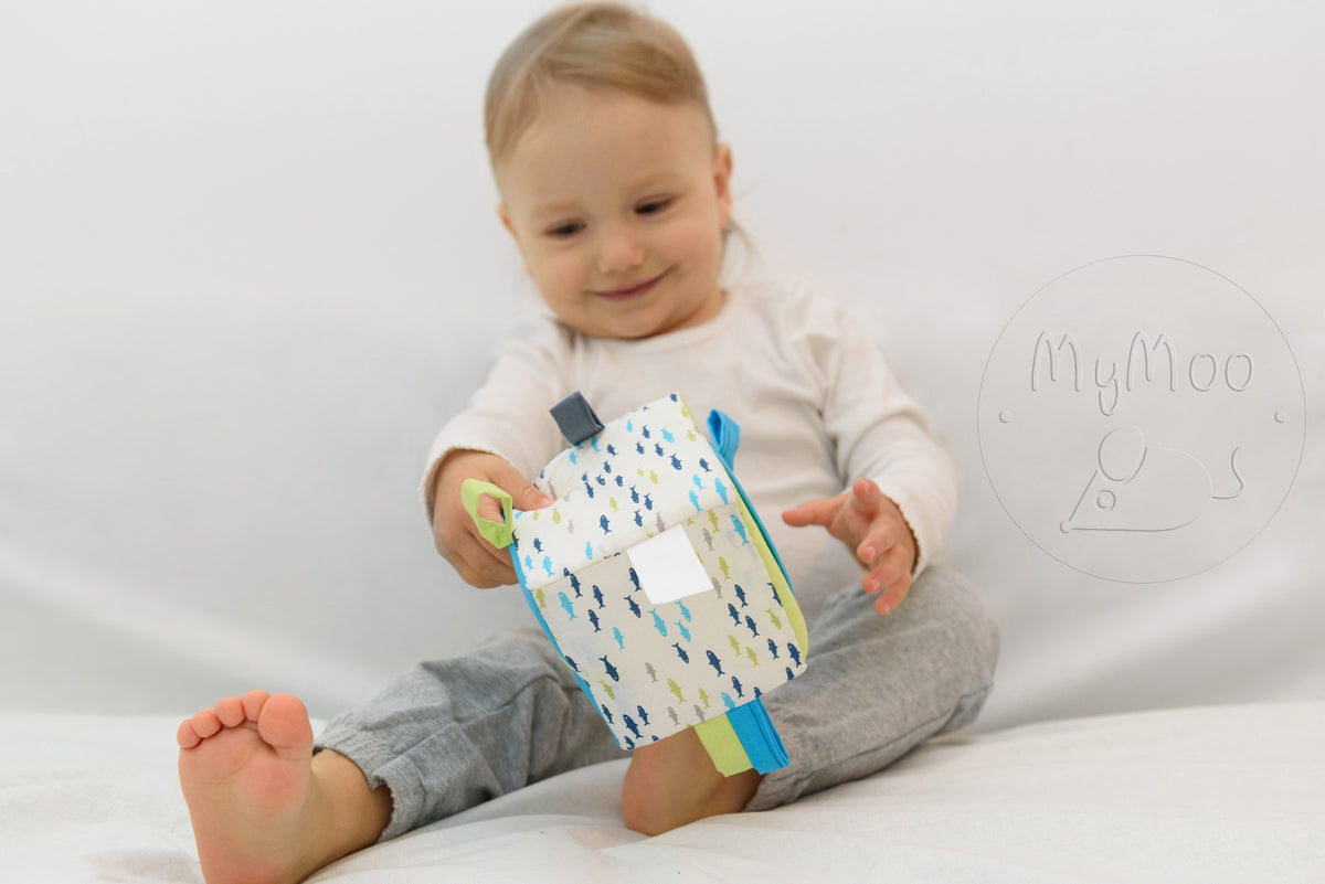 MyMoo Cubo sensorial Busy cube - Peixes