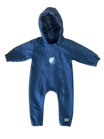 Monkey Mum® Macacão softshell com membrana – Céu de dinossauros - tam. 62/68, 74/80