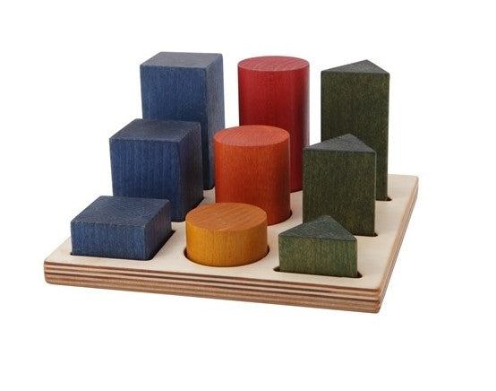 Wooden Story tabuleiro de classificação com formas geométricas XL - Arco-Íris