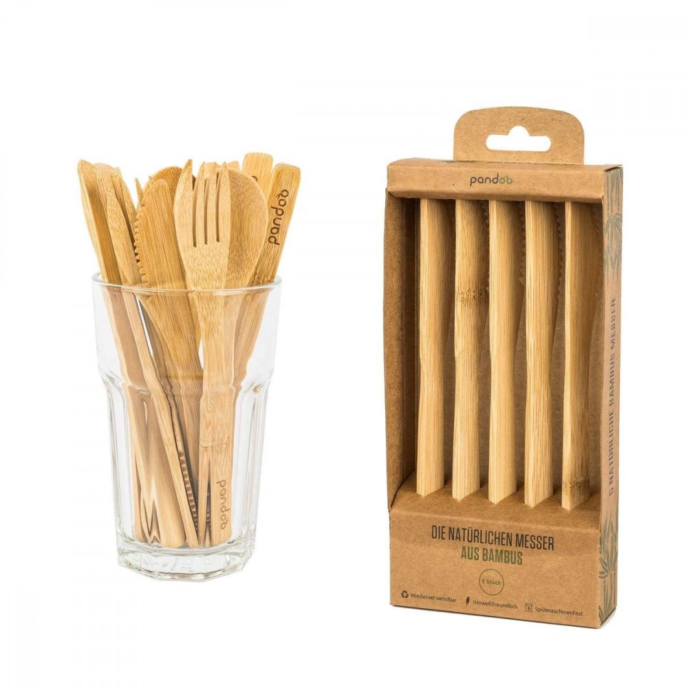 Faca de bambu, 5 peças