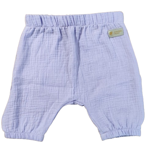 Calções de musselina Monkey Mum® - Violeta