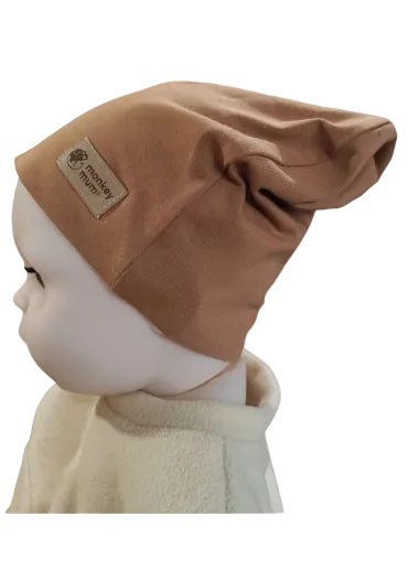 Gorro Monkey Mum® - Castanho-claro