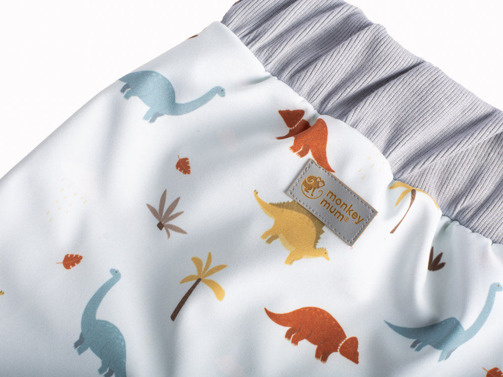 Calças de softshell para criança com membrana Monkey Mum® - História de dinossauros