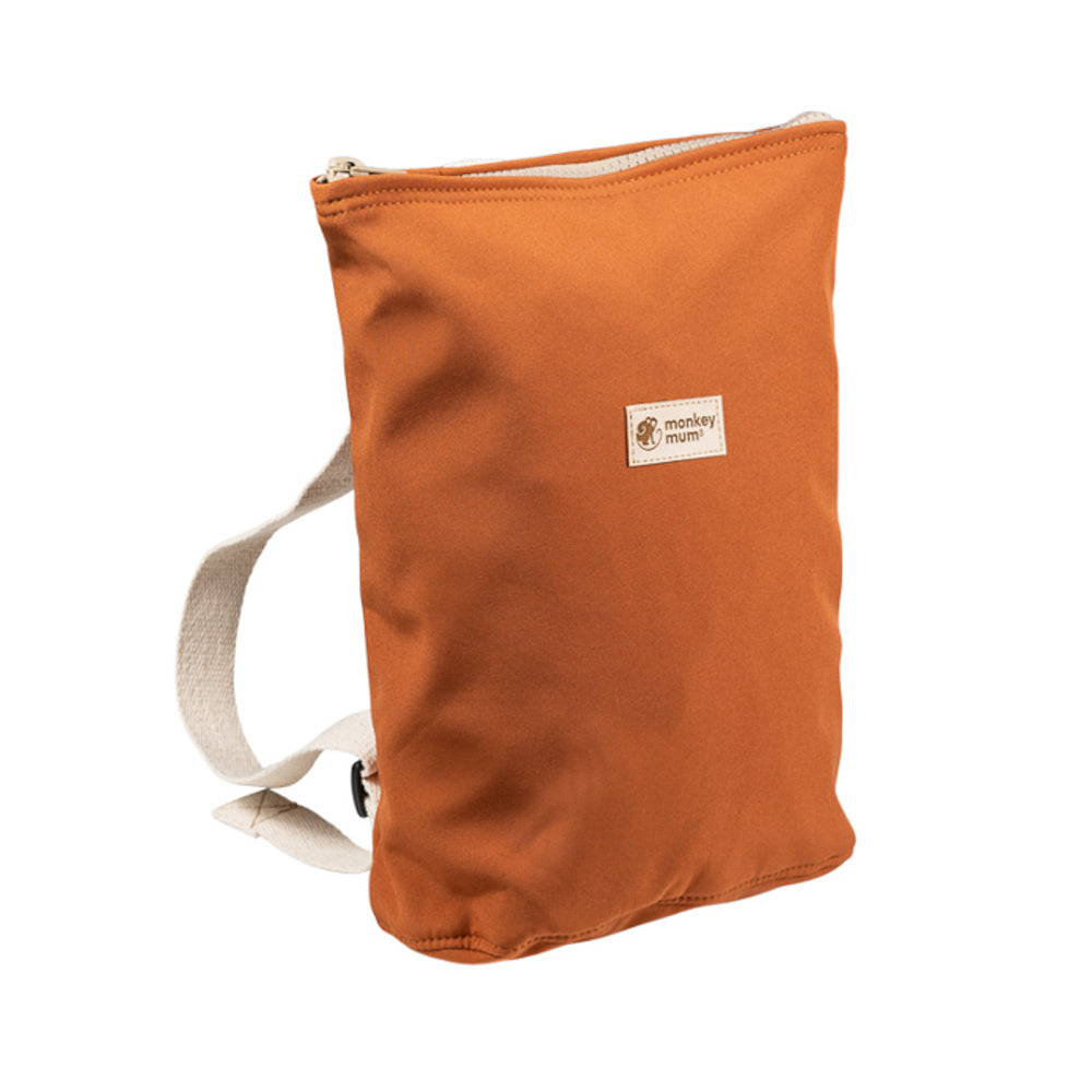 Mochila softshell infantil Monkey Mum® - Folhas de outono