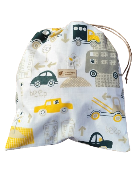 Saco de pano Monkey Mum® - Transportes urbanos
