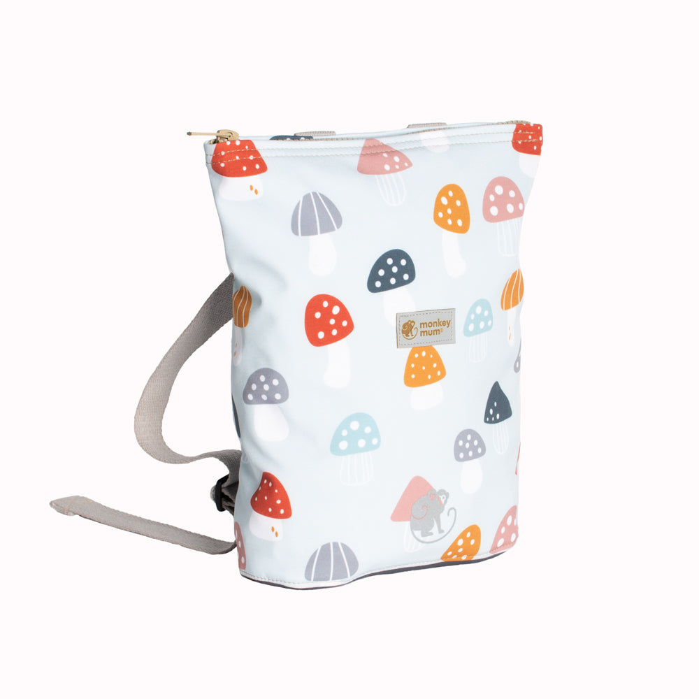 Mochila softshell infantil Monkey Mum® - Amanitas multicoloridas