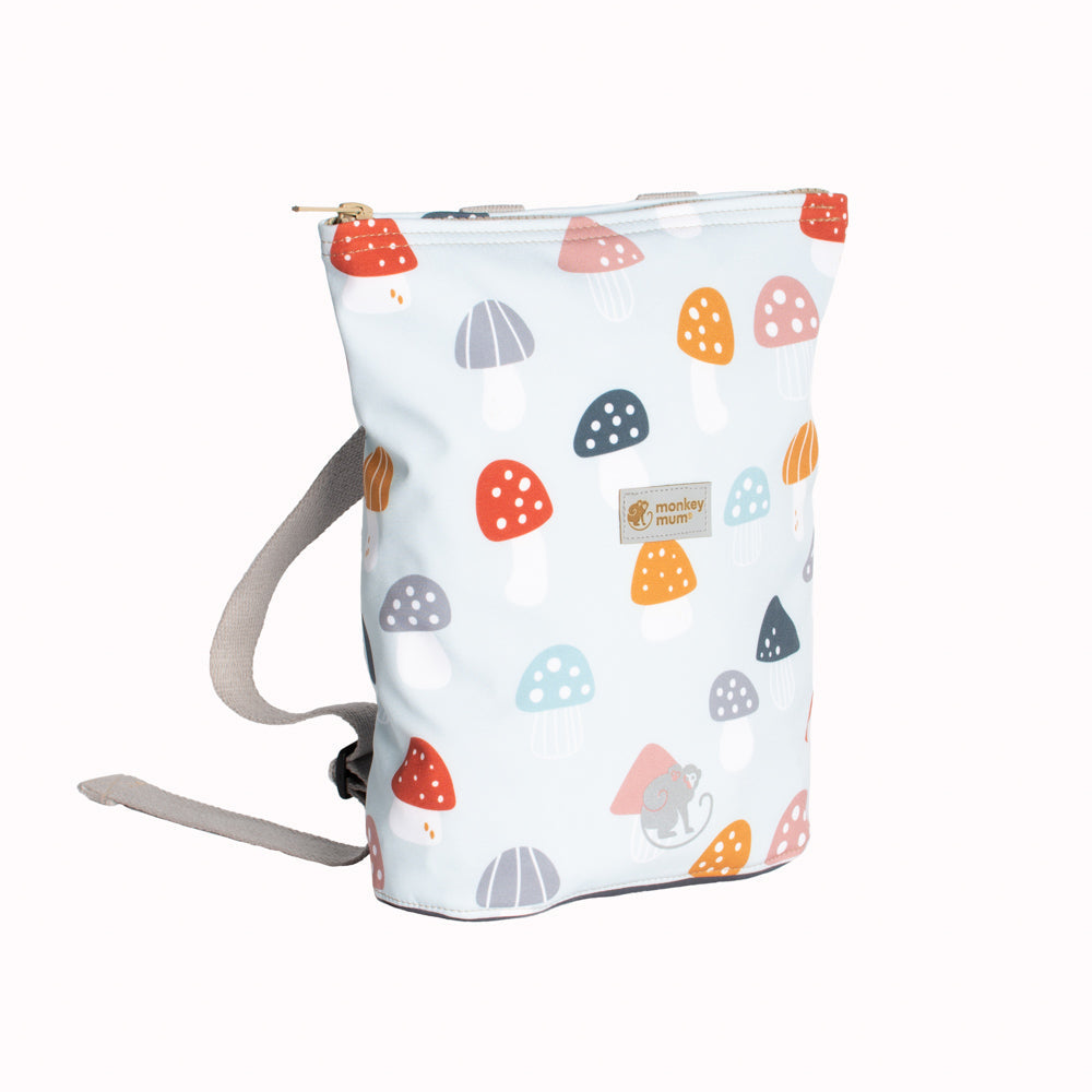 Mochila softshell infantil Monkey Mum® - Amanitas multicoloridas