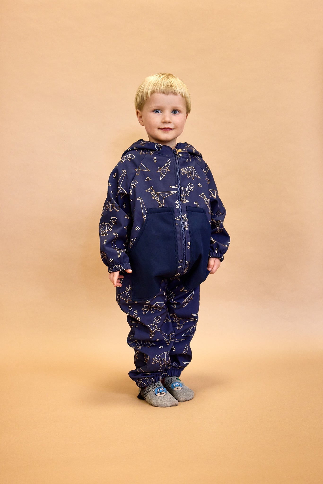 Monkey Mum® Dětská zimní softshellová kombinéza s beránkem - Pohádkový večerníček, 2. jakost - vel. 62/68