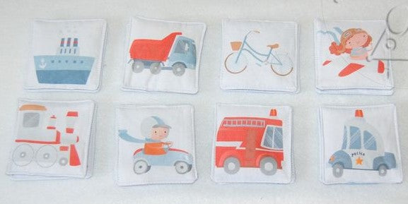 MyMoo Jogo de memória - 8 pares - Meios de transporte