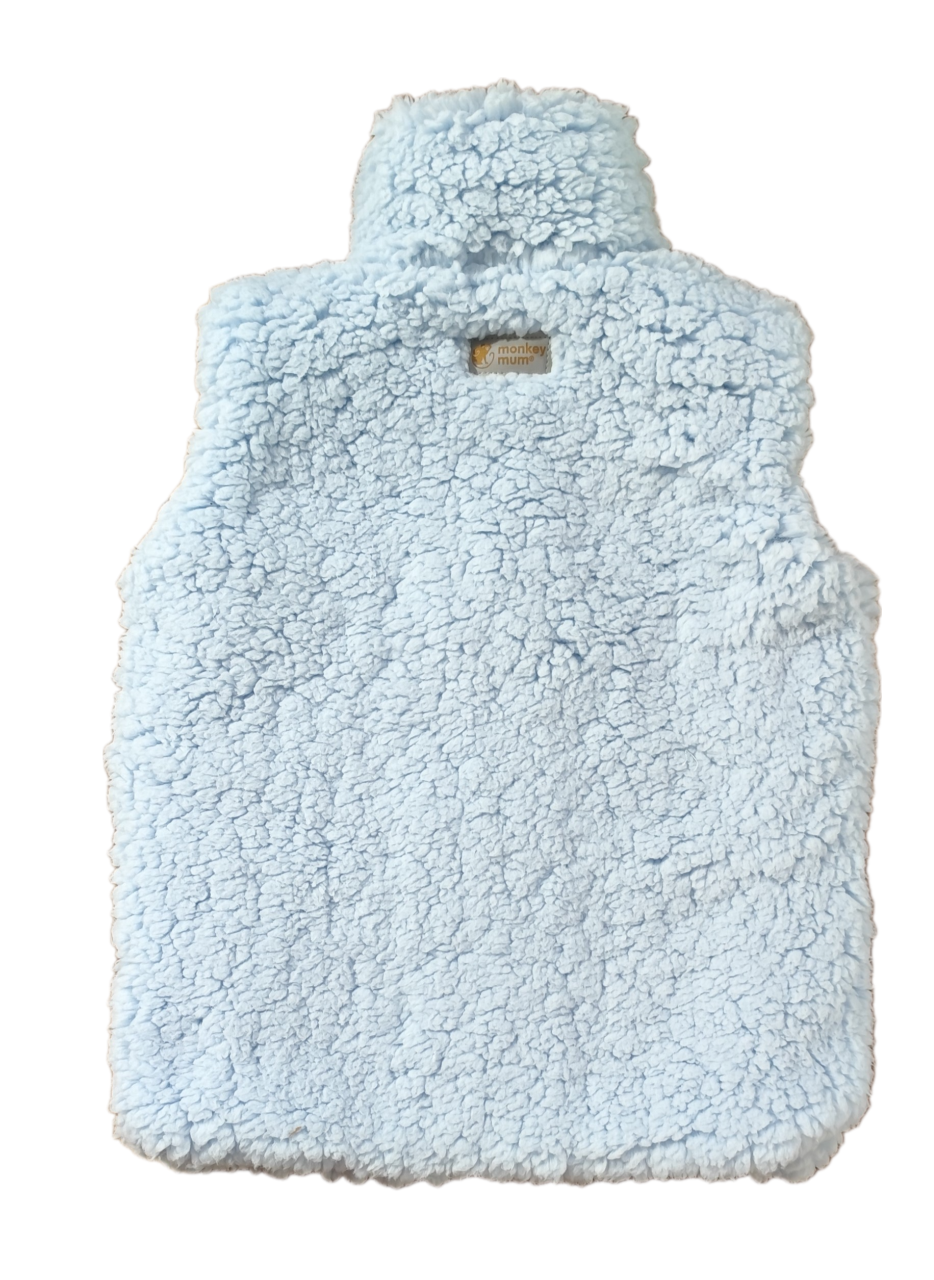 Colete de borreguito Monkey Mum® - Azul-claro