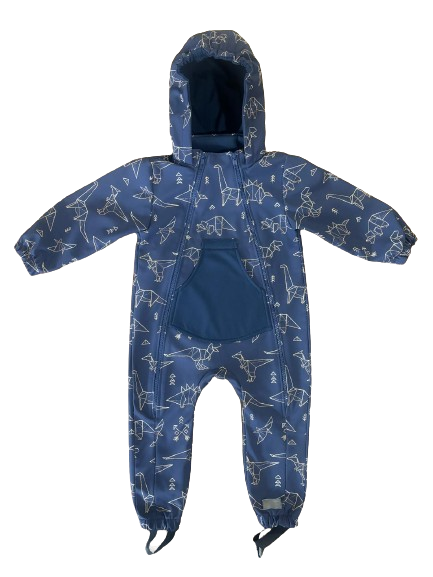Monkey Mum® Macacão em softshell com membrana – Constelação de dinossauros - tam. 86/92