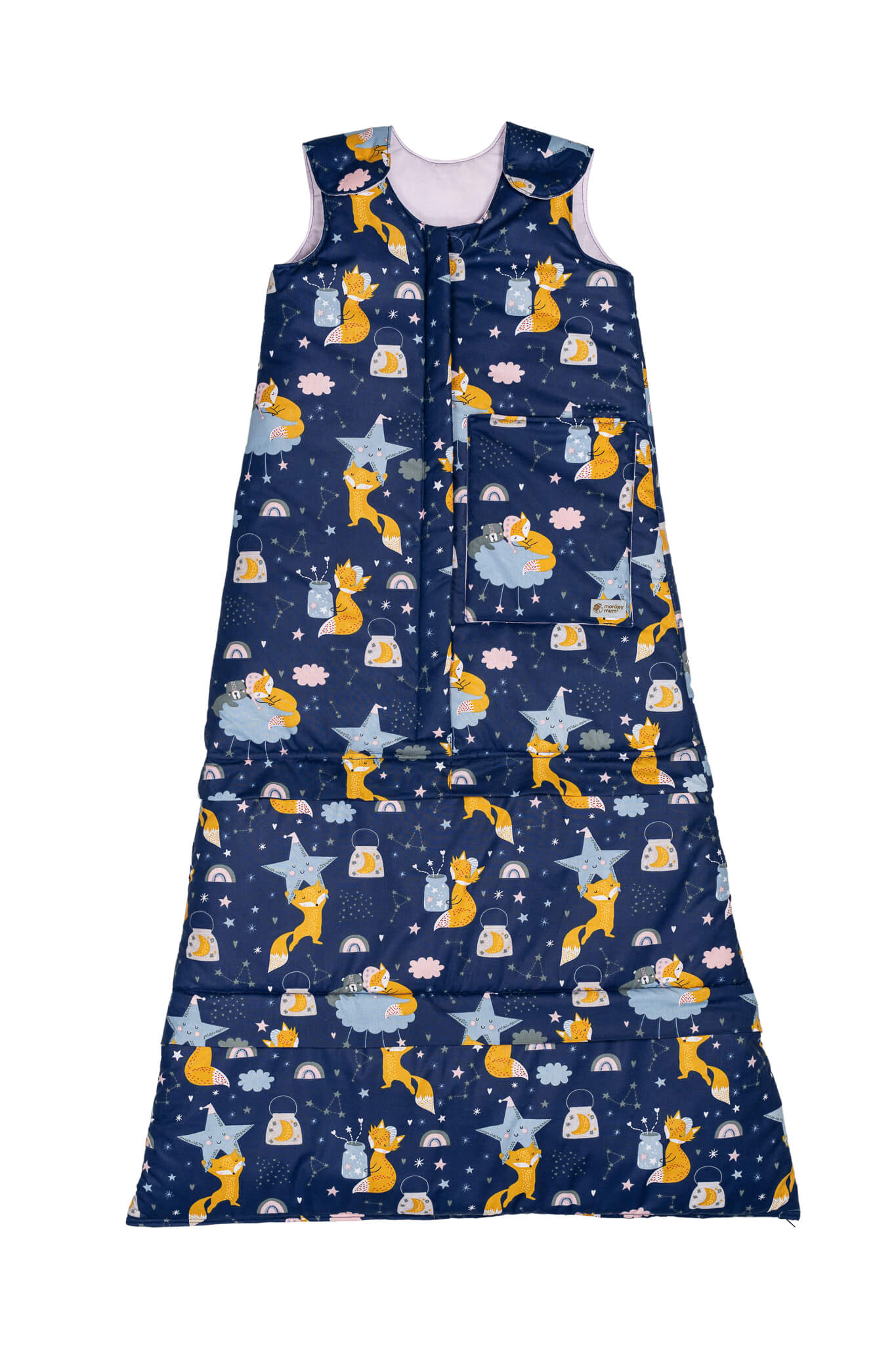 Saco-cama de inverno extensível Monkey Mum® 0 - 4 anos - conjunto - A sonhar com a raposa