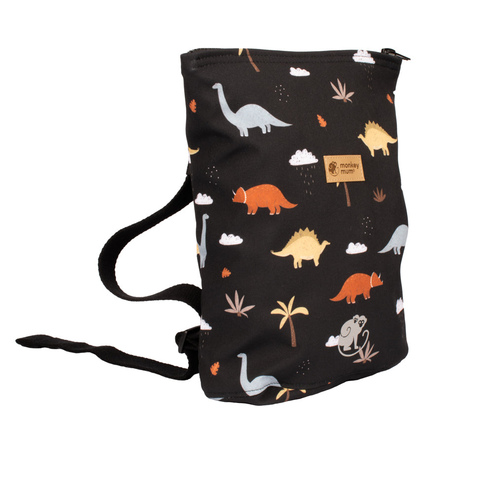 Mochila infantil em softshell Monkey Mum® - Caminho dos dinossauros