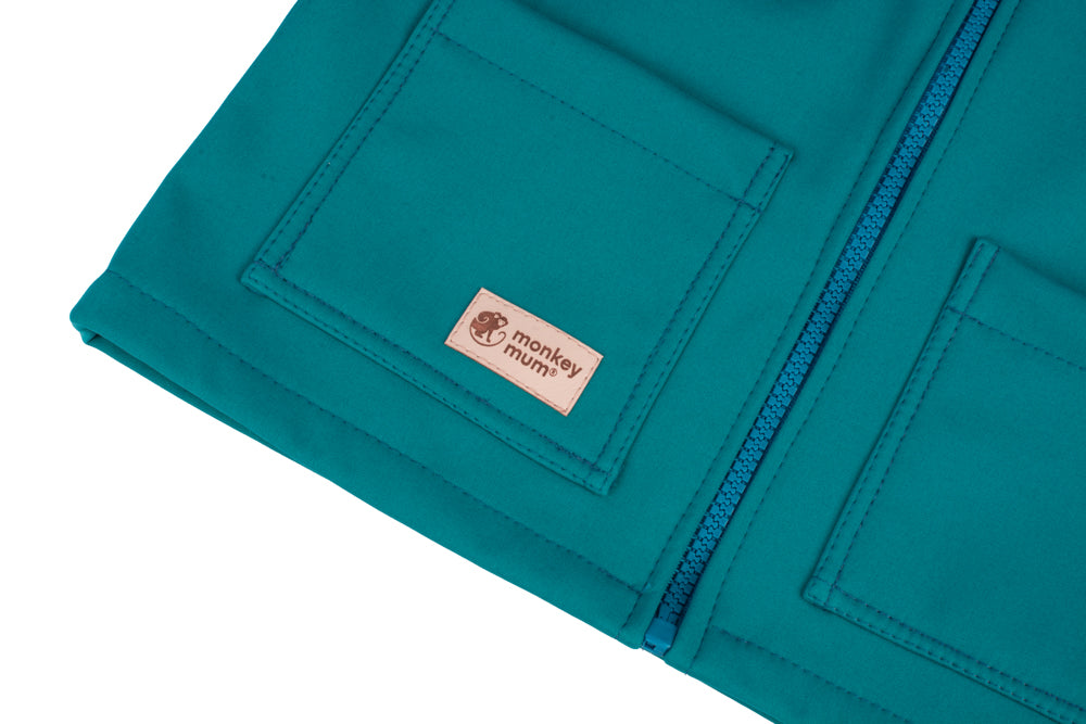 Casaco de softshell para criança com membrana Monkey Mum® - Lagarto alegre