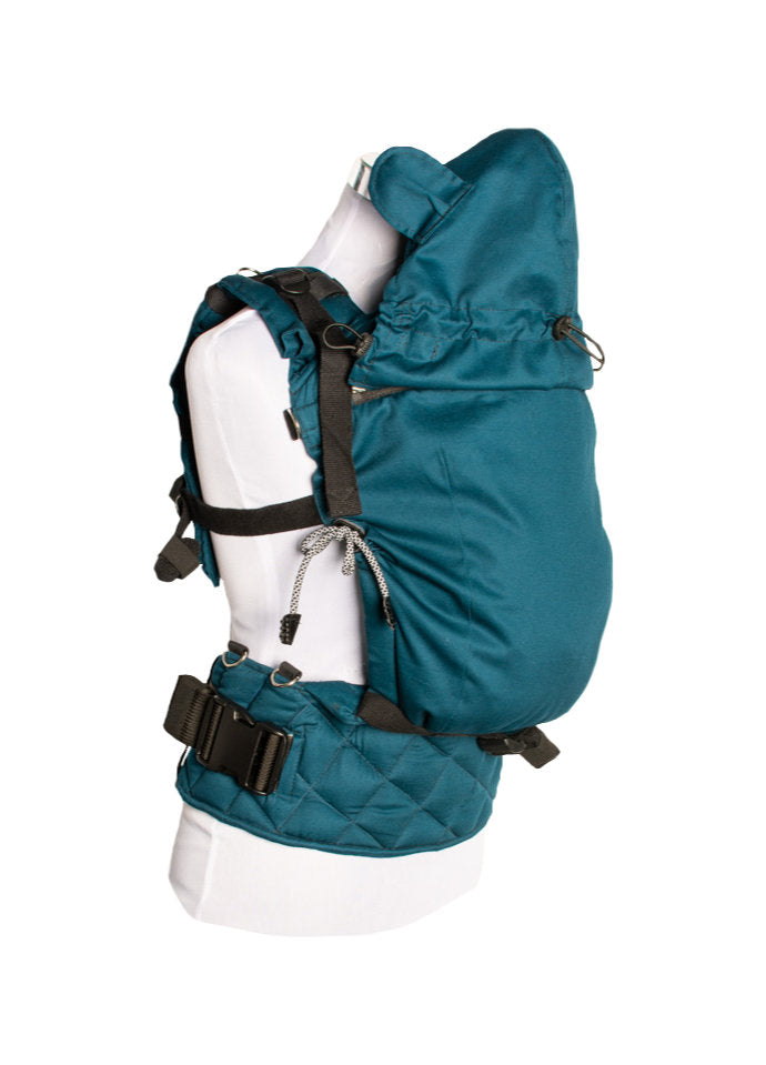 Monkey Mum® Capuz leve para o porta-bebés Carrie - Água azul-turquesa
