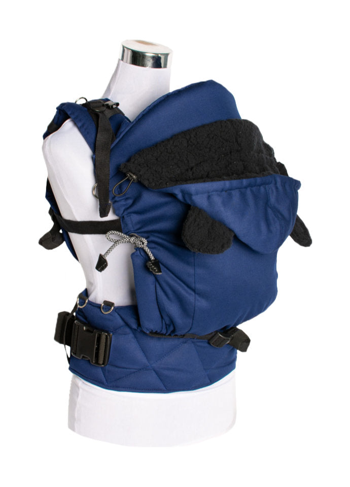 Monkey Mum® Capuz térmico para o porta-bebés Carrie - Azul-marinho