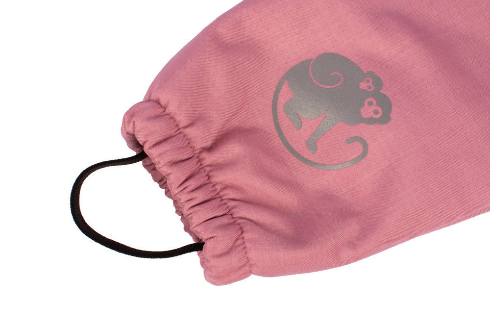 Calças de softshell de inverno de crescimento para criança com lã de carneiro Monkey Mum® - Ovelhinha rosa